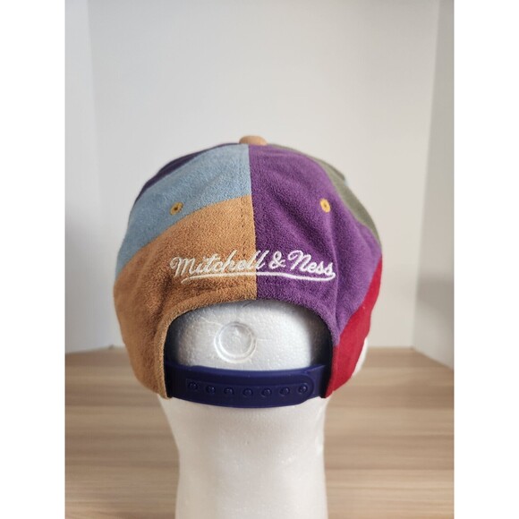 BROOKLYN NETS HAT MITCHELL & NESS NBA CRAZE‎ CUT  SNAPBACK CAP SUEDE RARE - Picture 3 of 8